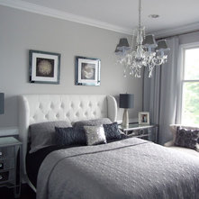Modern Bedroom Home Staging New jersey, Home Stager, Grey, Silver, Real Estate Home Staging