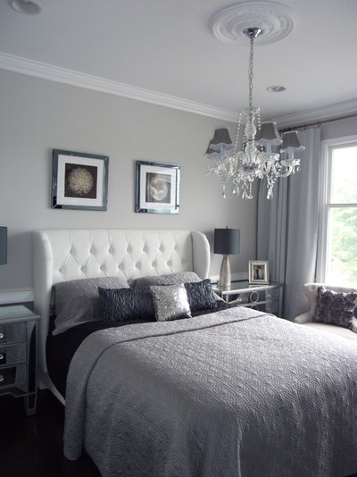Modern Bedroom Home Staging New jersey, Home Stager, Grey, Silver, Real Estate Home Staging