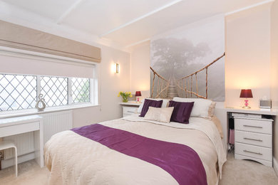 Modern bedroom in Buckinghamshire.