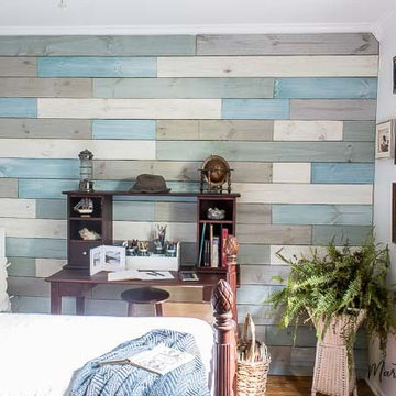 How to DIY a Plank Wall with Chalk Paint