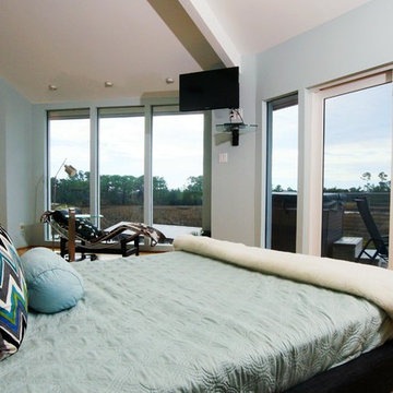 Hurricane-Proof Home on Pilings (Stilt House) - Master Bedroom