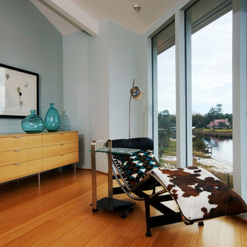 Hurricane-Resistant Home on Pilings (Stilt House) - Master Bedroom View