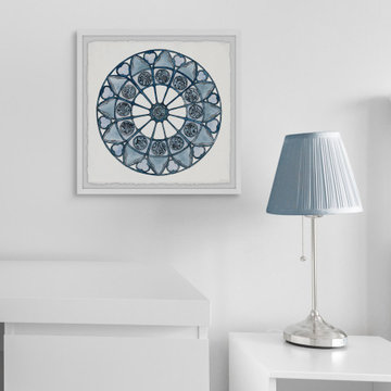 "Ice Cold Circles" Framed Painting Print