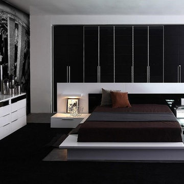 Impera Modern-Contemporary lacquer platform bed
