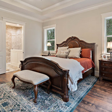 75 Dark Wood Floor Bedroom Ideas You Ll, Dark Brown Hardwood Floor Bedroom