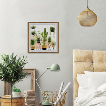 "Indoor Oasis II" Framed Painting Print