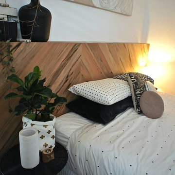 Indoor Spaces | Australian hardwood clad bedhead