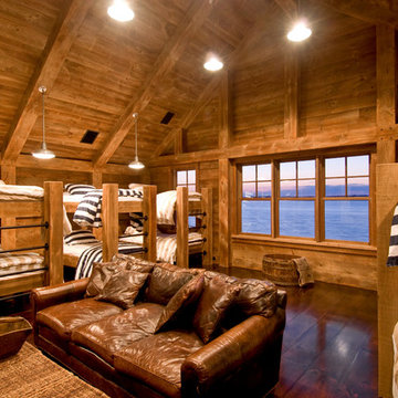 Industrial Rustic Bunk Room