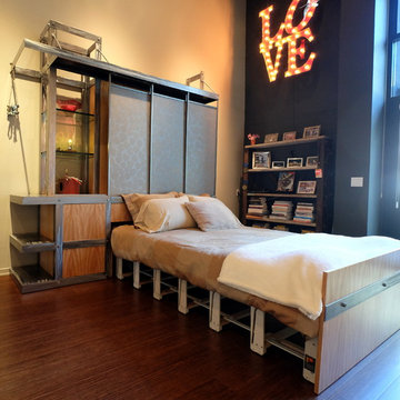 Industrial Wall Bed for San Francisco Loft