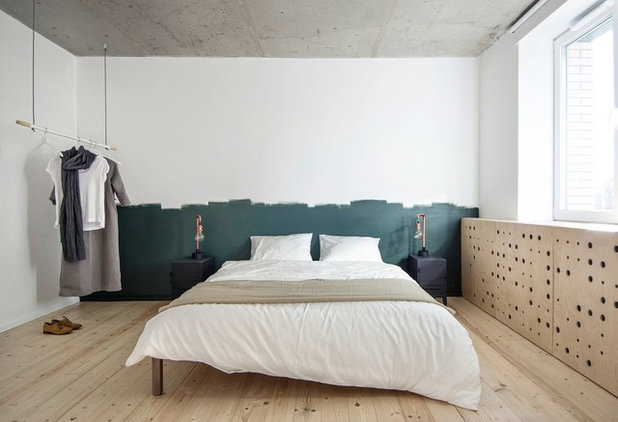 Industrial Bedroom by INT2architecture