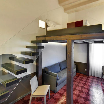 Interior Architecture, Interior Design, Loft Bedroom with Bathroom