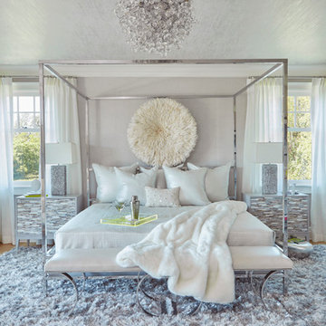 Interior Design | Beach Glam Bedroom Suite | Holiday House Hamptons