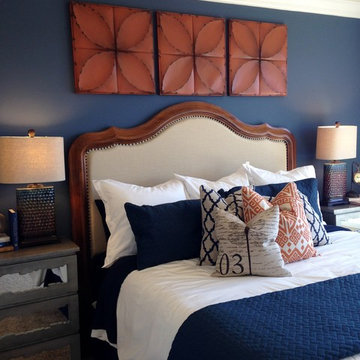 Interior Design - Canyon Lakes (Navy & Rust)