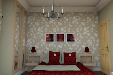 ウエストミッドランズにあるトラディショナルスタイルのおしゃれな寝室
