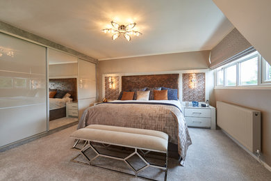 This is an example of a contemporary bedroom.