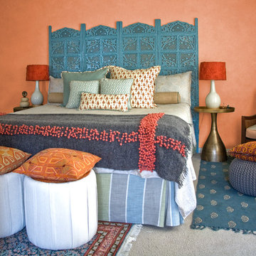 Interiors Modern Indian Master Bedroom: San Mateo, CA