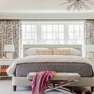 Into the Woods - Sherborn, MA | Bold Serene Bedroom