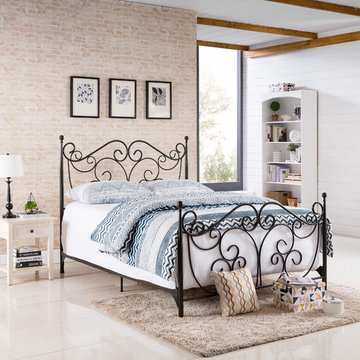Iron Bed with Feminine Flair