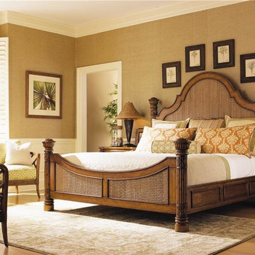 Island Estate King-Size Round Hill Bed With Woven Panel Inserts
