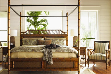 Inspiration for a tropical bedroom remodel in Miami