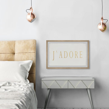 "J'Adore" Framed Painting Print