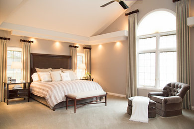 Example of a classic bedroom design in Other