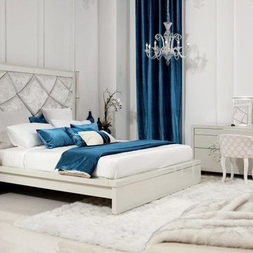 Juliet - Temptation Modern Platform Bed with Tall Headboard