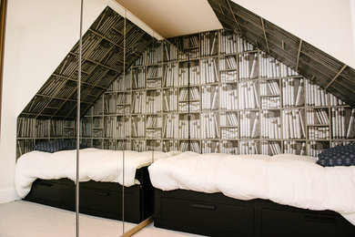 モントリオールにあるエクレクティックスタイルのおしゃれな寝室