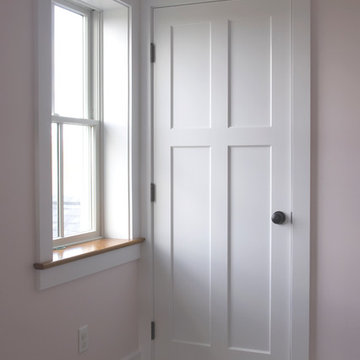 Kids Bedroom Door - 4 Panel White Painted Wood