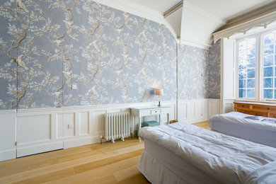 Design ideas for a rural bedroom in Dublin.
