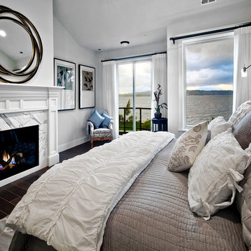 Kirkland Custom Master Bedroom with Fireplace
