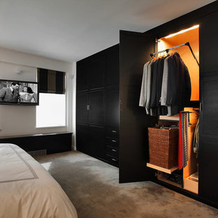 Idee per una camera da letto chic con moquette