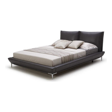 Kuka - Modern Platform Bed with Aesthetic Stainless Steel Legs