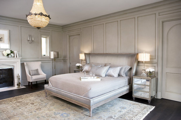 Transitional Bedroom by Linda McDougald Design | Postcard from Paris Home