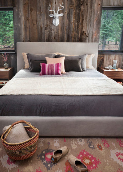 Rustic Bedroom by Chelsea Sachs Design