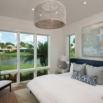Lakefront in Park Shore custom home just blocks to the Gulf