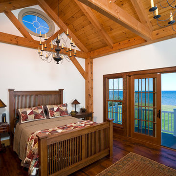 Lakeside Timber Frame Bedroom