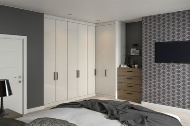 Inspiration for a contemporary bedroom in Glasgow.