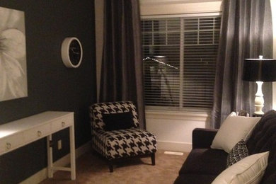 Minimalist bedroom photo in Vancouver