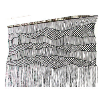 Large macrame wall hanging ''mountains and hills''