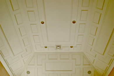 Large Trompe L'oeil/Grisaille Ceiling Tray