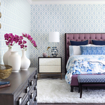 Lavender and Blue Bedroom