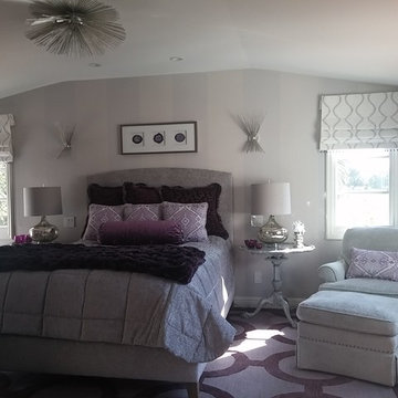 Lavender And Gray Bedroom - Photos & Ideas | Houzz