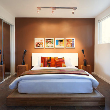 LAXseries Platform Bed and Storage Headboard