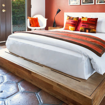 LAXseries Platform Bed and Storage Headboard