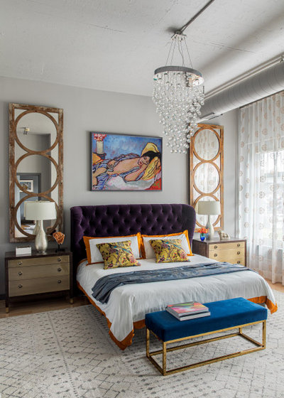 Eclectic Bedroom by DANE AUSTIN INTERIOR DESIGN Boston & Cambridge