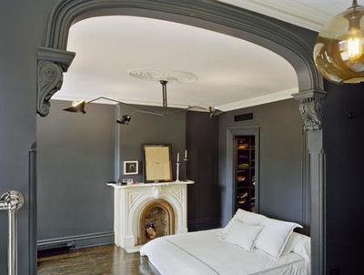 Eclectic Bedroom by Ken Levenson Architect P.C.