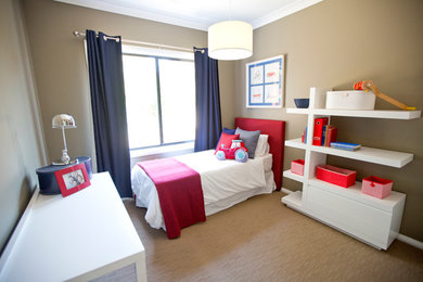 Bedroom - farmhouse bedroom idea in Sydney