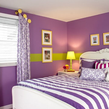 Little Girl's Bedroom - Purple Decorating Den Interiors