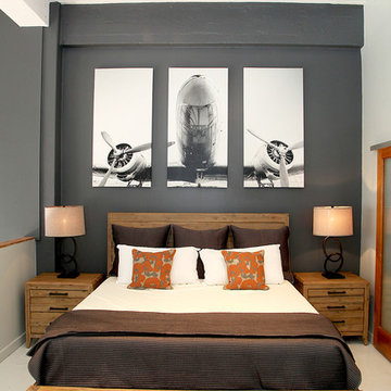Loft Bedroom by Yi-Yun Lin, Interior Designer at Star Furniture in Sugar Land, T
